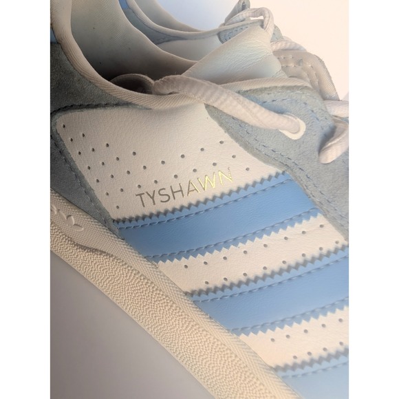 Adidas Tyshawn Jones Men's Sz 10 Skateboarding Shoes Blue Suede FV5851 - Picture 8 of 10